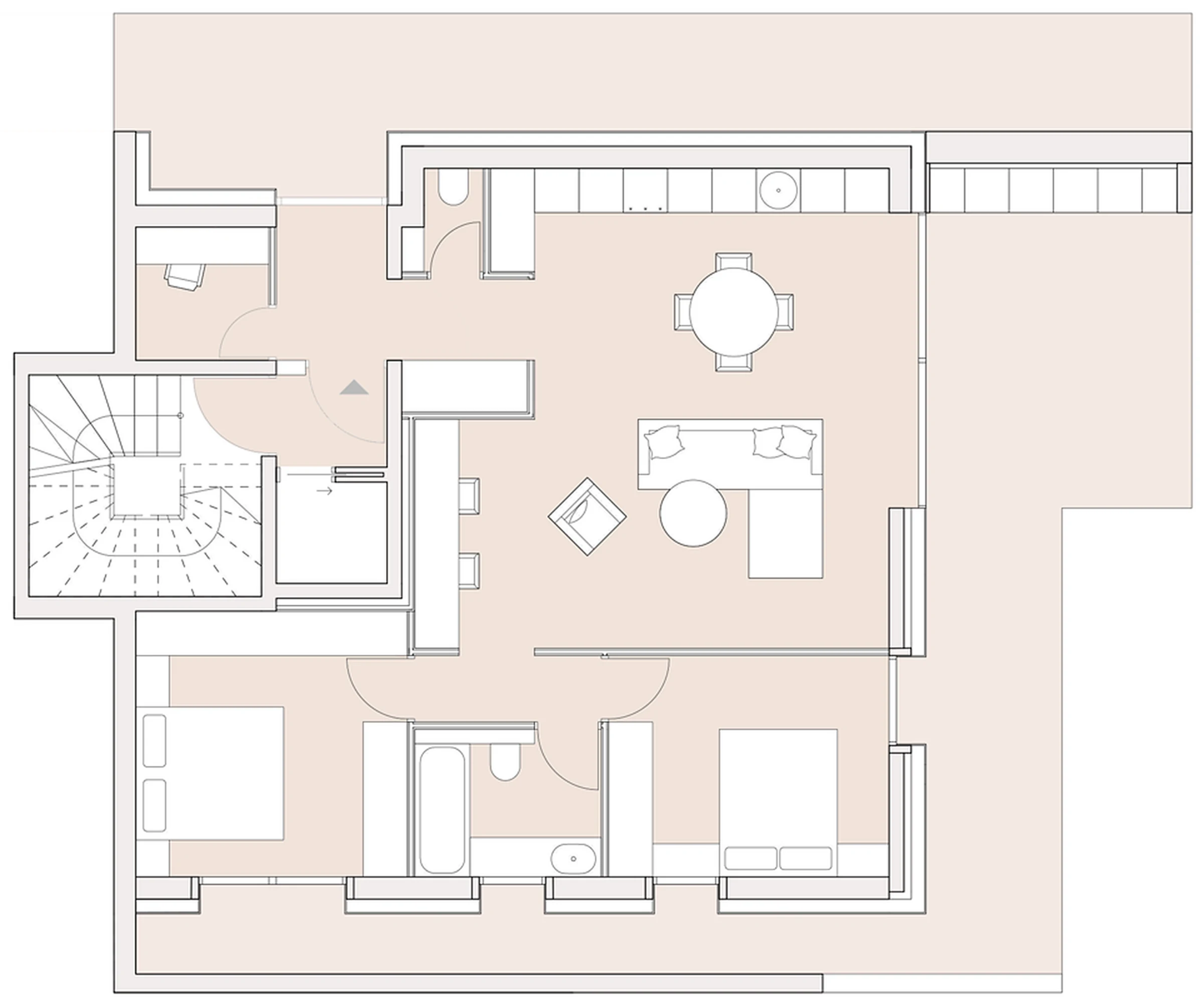 Garden Residence — Ground floor plan